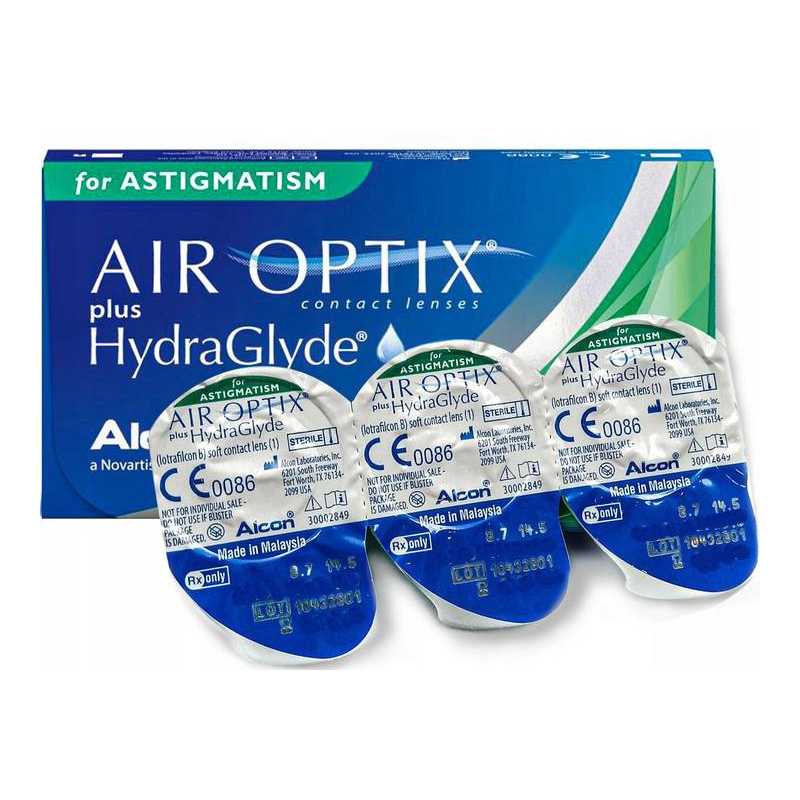 AIR OPTIX plus HydraGlyde for ASTIGMATISM 6szt