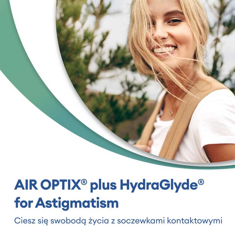 AIR OPTIX plus HydraGlyde for ASTIGMATISM 6szt